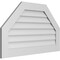 Ekena Millwork Octagonal Top Surface Mount PVC Gable Vent w/ 3-1/2"W x 1"P Standard Frame, 40"W x 24"H GVPOT40X2401SN - alternate 4